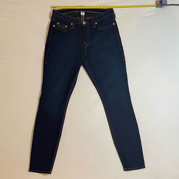 Women’s True Religion Skinny Jeans Navy Blue Size 33 - Picture 11 of 11